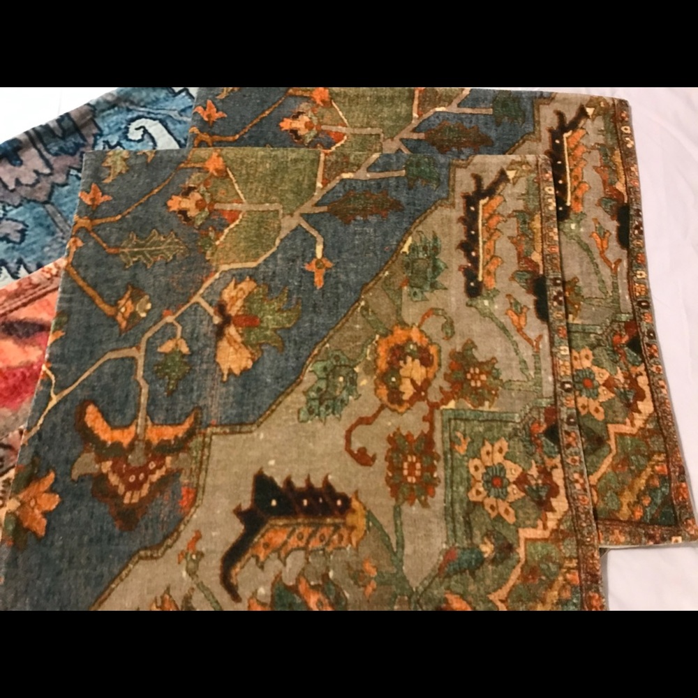 Pottery Barn Joya Antiqued Persian Velvet Pillow Cover, 20” - Picture 3 of 8